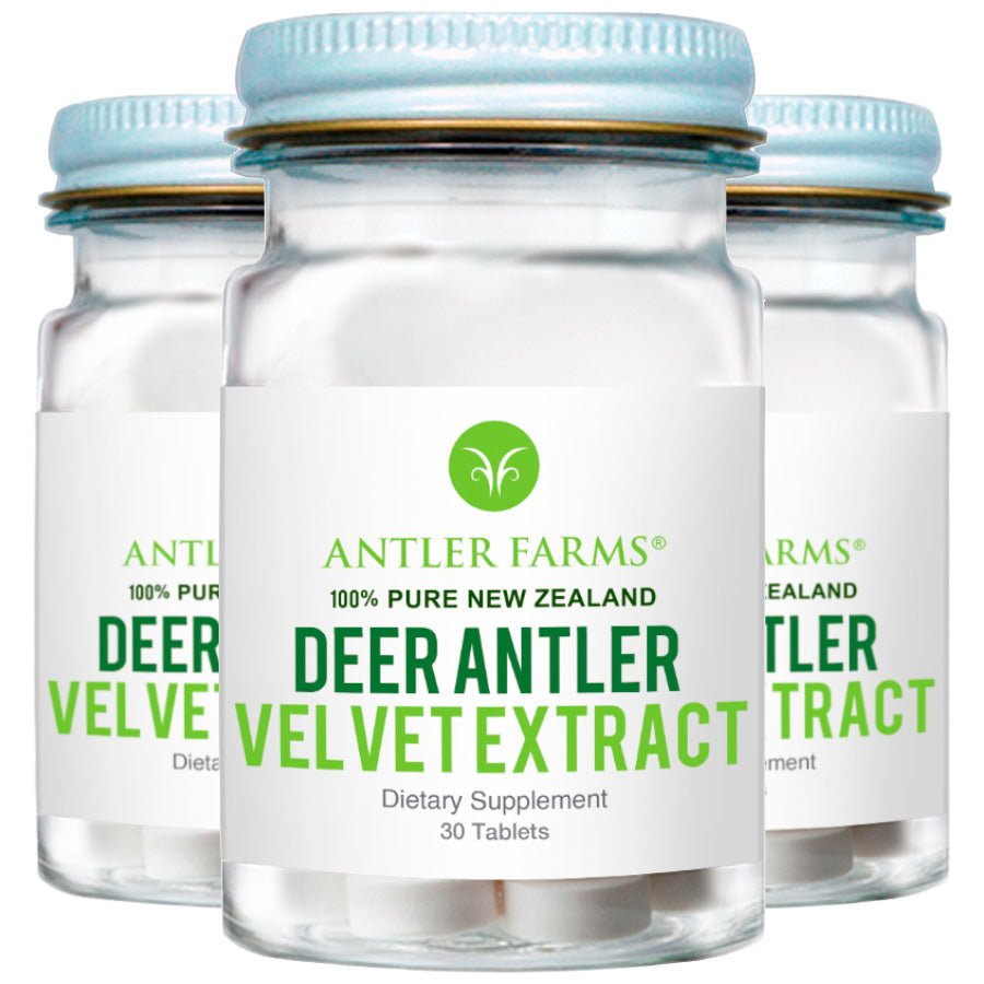 New Zealand Deer Antler Velvet Extract 3 Bottles Antler Farms