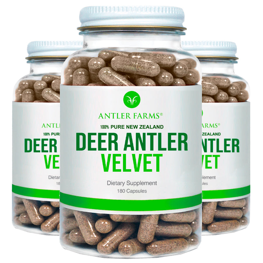 New Zealand Deer Antler Velvet - 3 Bottles